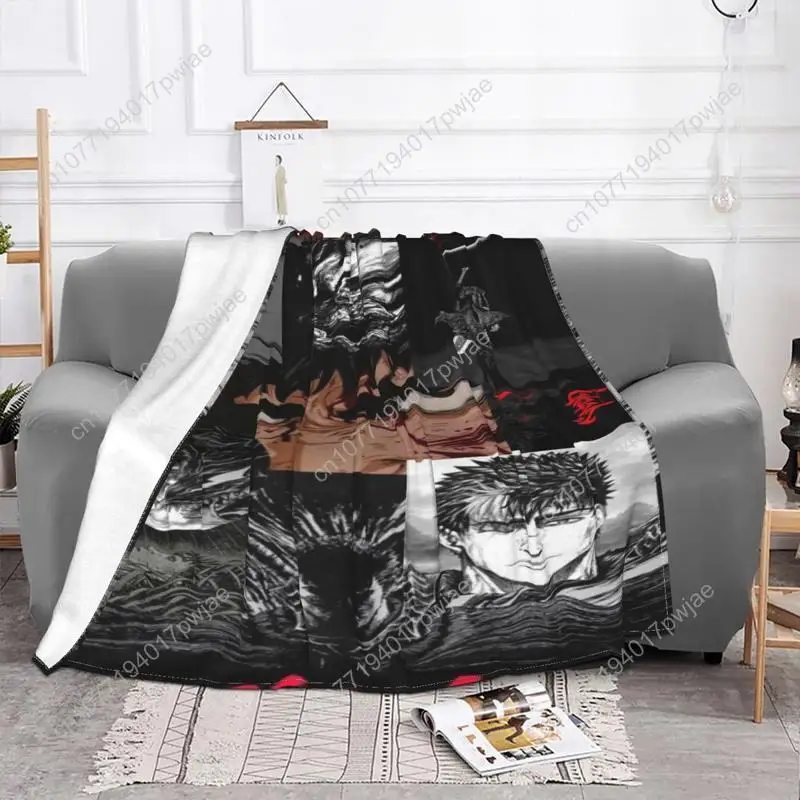 Berserk Anime 000277 Anime Bed Blanket Custom Blanket Winter Blankets blankets for winter Throw Blanket