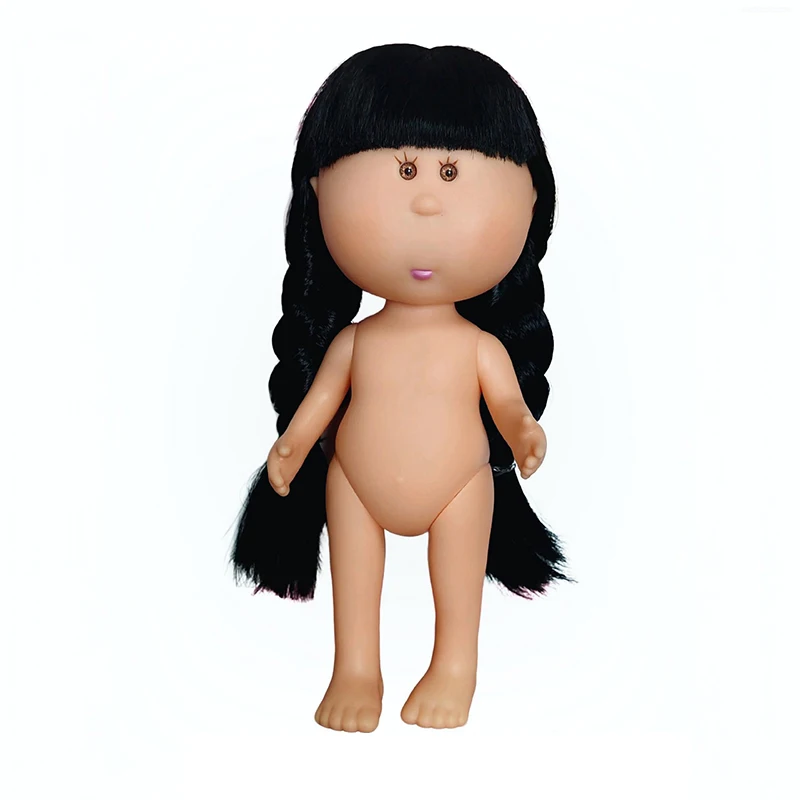 Poupée Patate en Vinyle de 24 cm pour Personnalisation DIY, Figurine de Mode Fille Nue Articulée pour Création de Tenues Personnalisées, Corps Doux et Lisse, Modèle de Base Vierge