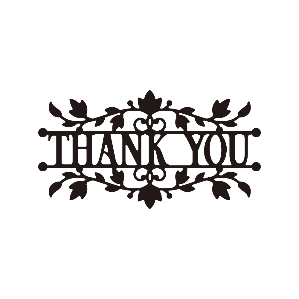 Thank You Words Metal Cutting Dies For DIY Scrapbooking Cutting Die Paper Cards Embossed Decorative Craft Die Cut New 2023