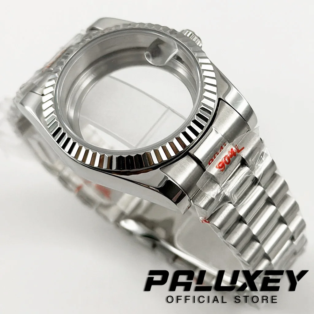 عالية الجودة 36 مللي متر/40 مللي متر مقاوم للماء NH34 NH35 NH36 NH38 NH70 الرئاسية سوار ساعة حافظة الياقوت كريستال ETA2824 PT5000