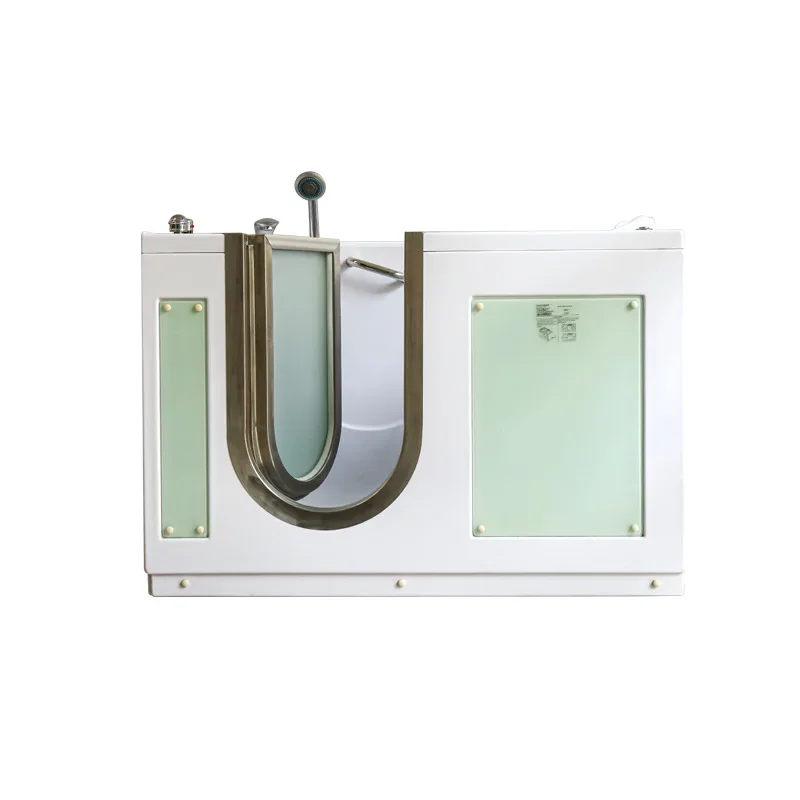 Acrylic bathtub, small apartment barrier-free side door home massage smart