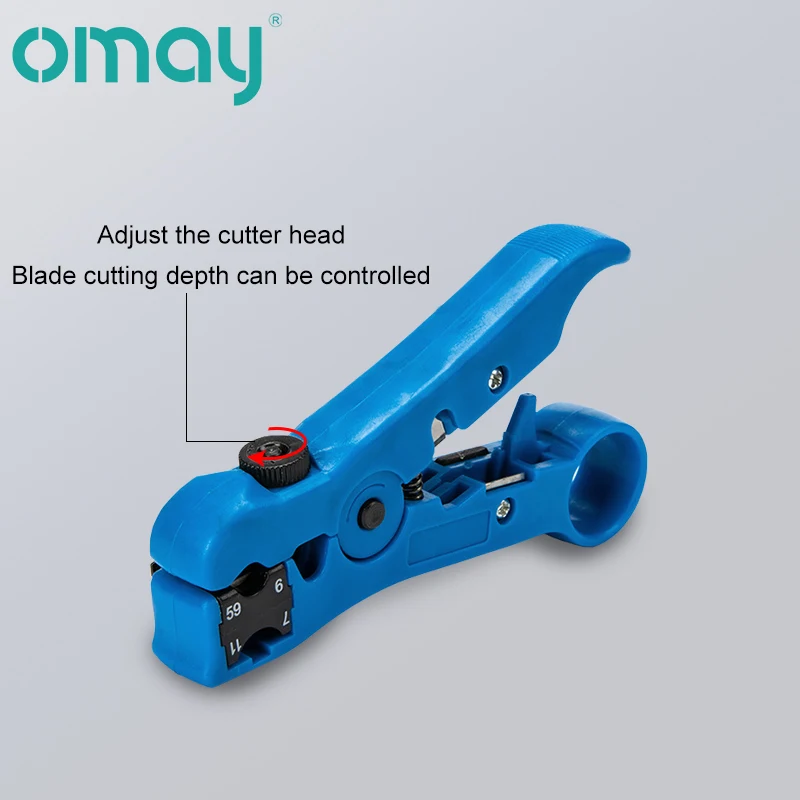 Flat or Round UTP Cat5 Cat6 Wire Coax Coaxial Stripping Tool Universal Cable Stripper Cutter Stripping Pliers Tool for Network