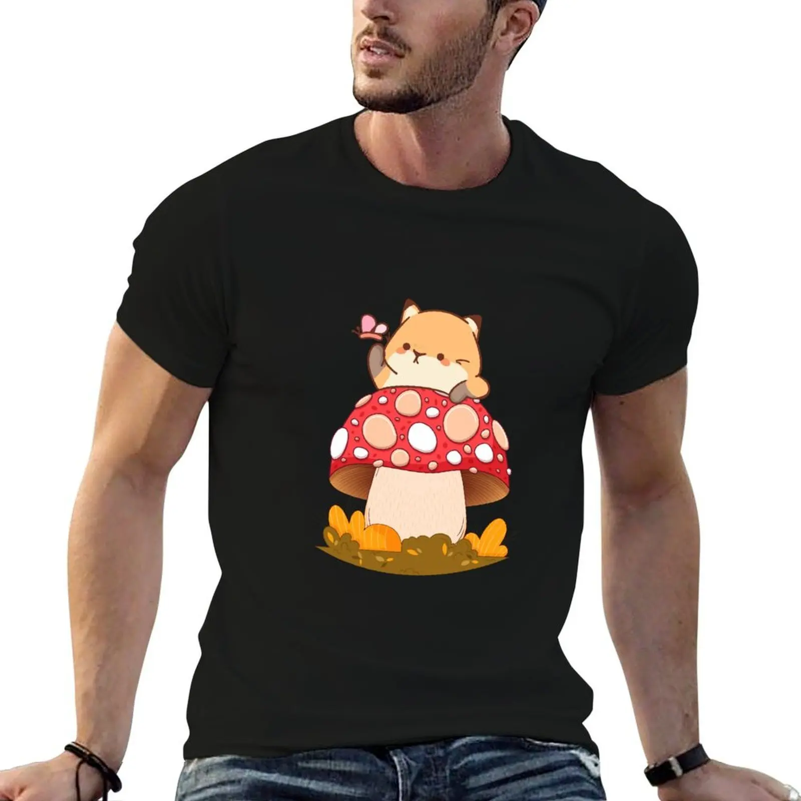 Cute Mushroom Cat - Kawaii Kitten & Pet-Loving Shroom T-Shirt new gifts and t-shirts gifts for boyfriend shirts graphic tee men