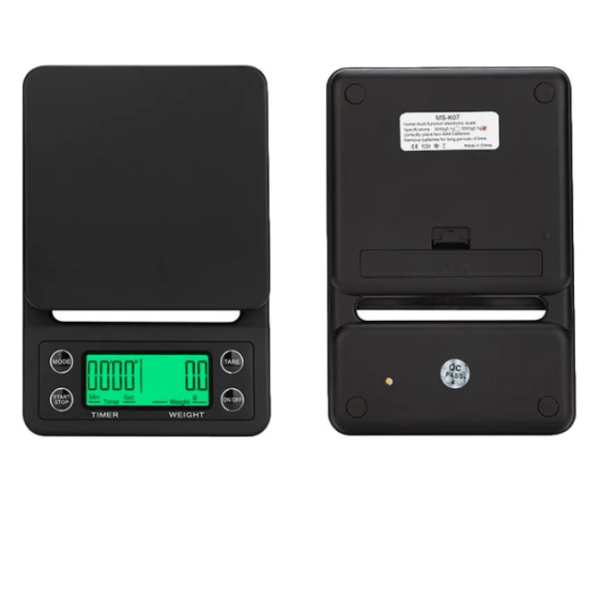 Household Hand Brewing Coffee Scale Timing Electronic Kitchen Scales Coffee Electronic Scales 5kg 0.1g