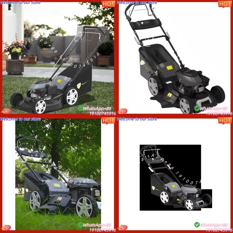CE Certificate Professional 196cc Self Propelled Lawn Mower 3.6kW 21 Inch Petrol Grass Cutter 65L for Large Farm &