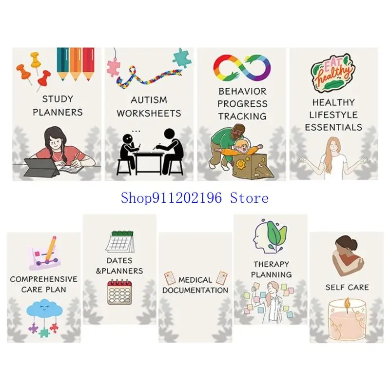 P82A Mental Health Planner Autism Daily Journal with 120 Pages For Autism Support