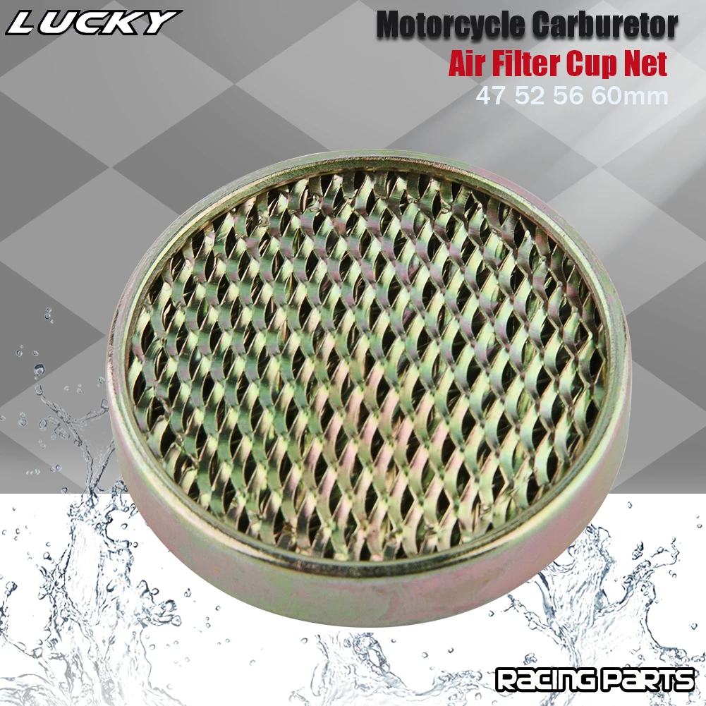 Motorcycle Carburetor Air Filter Cup Net Velocity Stack Metal Fits Universal 47 52 56 60mm Carb Part Dirt Pit Bike