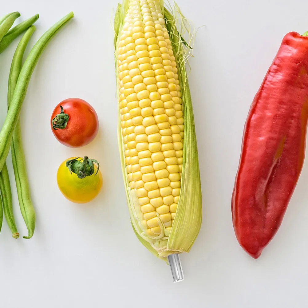 

Набор из 20 профессиональных вилок для кукурузы из нержавеющей стали, многоразовые, компактные, многофункциональные, портативные держатели для кукурузы, аксессуар для барбекю