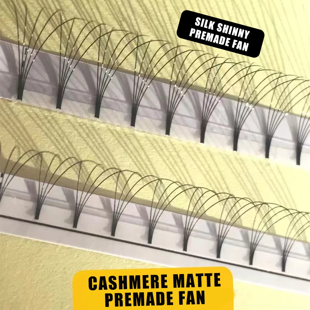 320 ventilateurs de Volume préfabriqués à tige courte cils moelleux Extensions de cils préfabriquées