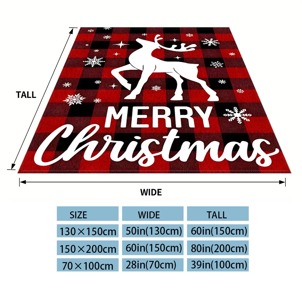 X-mas Reindeer Flannel Blanket, Ultra-Fine Fiber, All Season Luxurious Fluffy Blanket Suitable For Beds Or Sofas