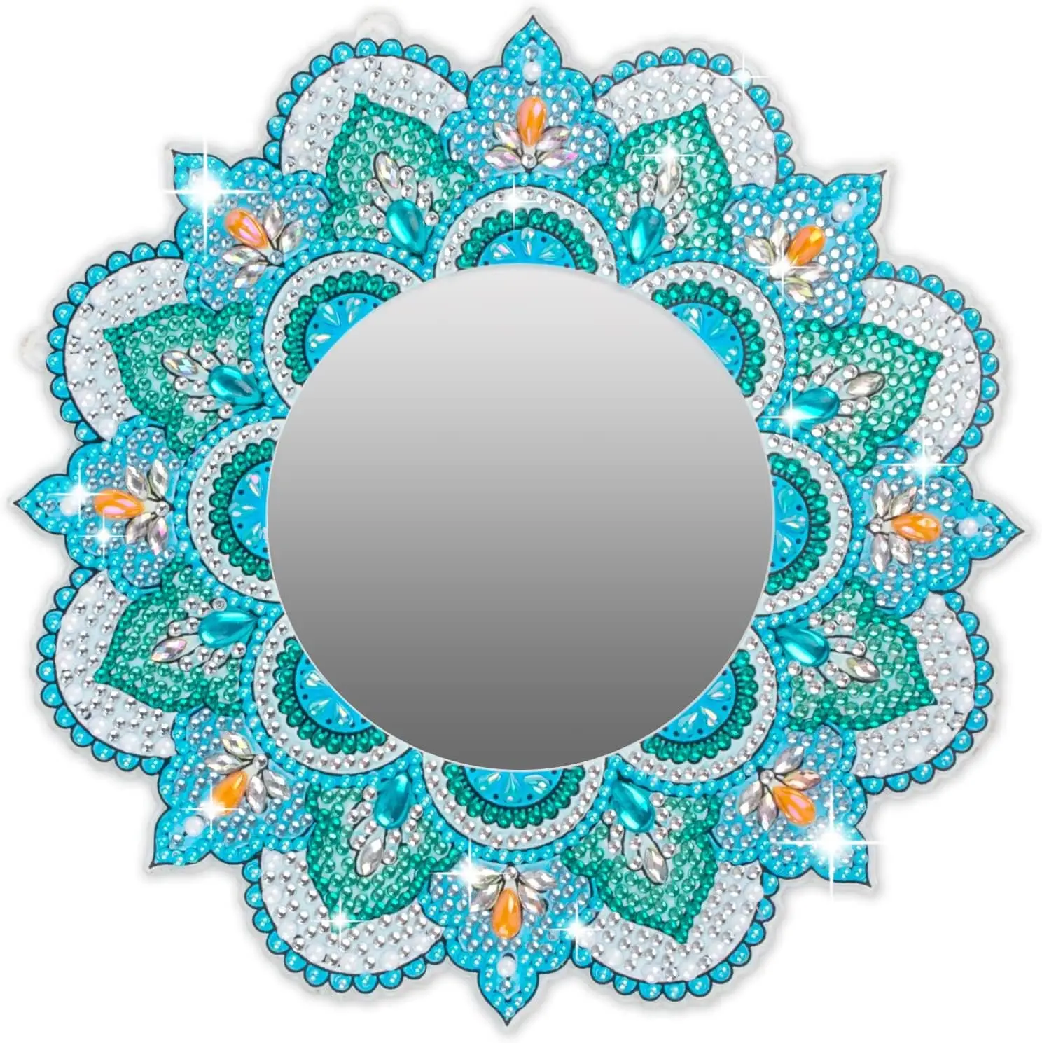 

antor DIY Diamond Art Painting Mirror for Adults DIY Special Shaped Crystal Diamond Art Painting Kit Mirror Makeup Mirror