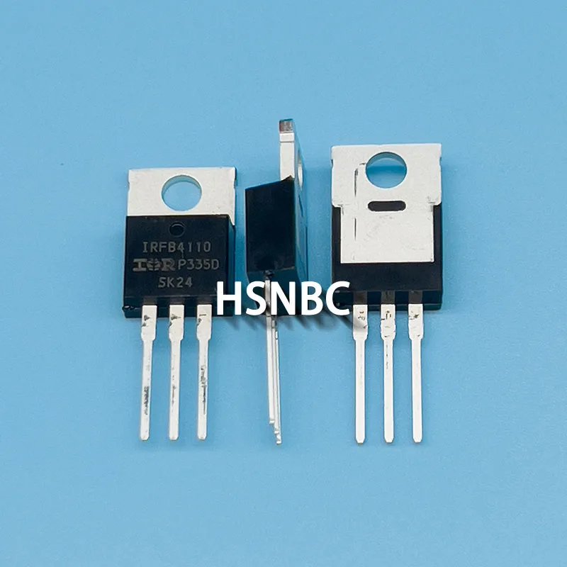 10Pcs/Lot IRFB4110PBF IRFB4110 FB4110 TO-220 100V 180A MOSFET N-Channel Power Transistor 100% New Imported Original