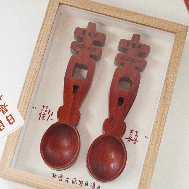 

Fangyuan unk Handmade wedding black walnut wooden gift wedding gift for friends