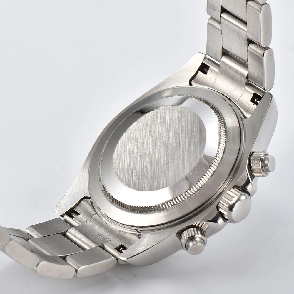 VK63 watches 39.3mm Luxury Watch Men's Chronograph Men's watch vk63 case silver watch VK63 Men's Chronograph Waterproof 10ATM