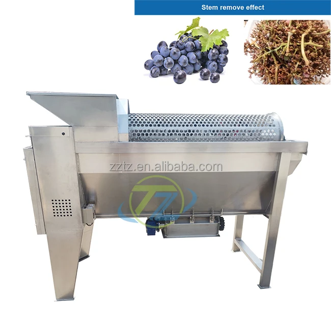 High Efficiency Grape Press Machine / Grape Crusher Electric / Grape Destemmer Crusher Tianze