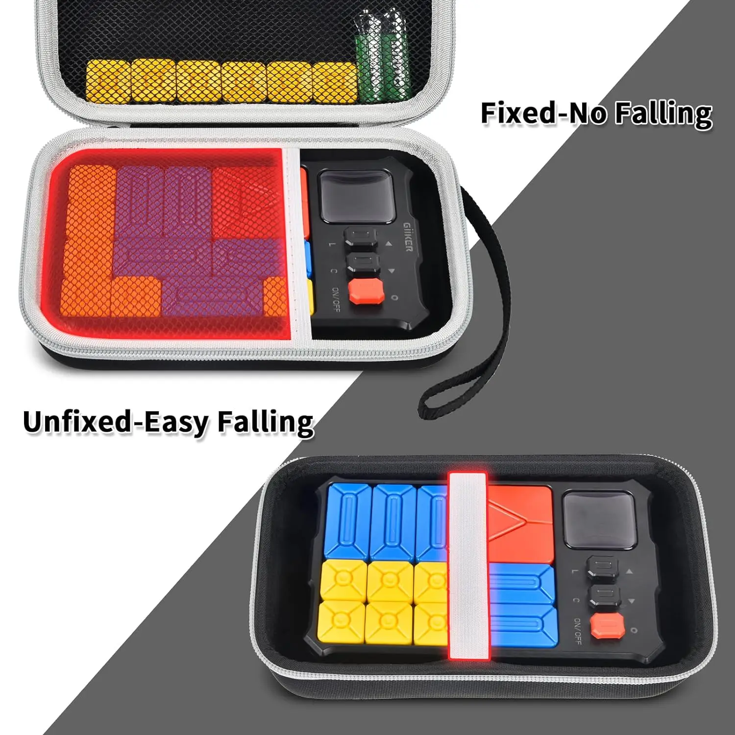 Case Compatible with Giiker Super Slide Brain Games, Brain Teaser Puzzles Organizer Storage Bag, Flow Slider Puzzle Game Holder