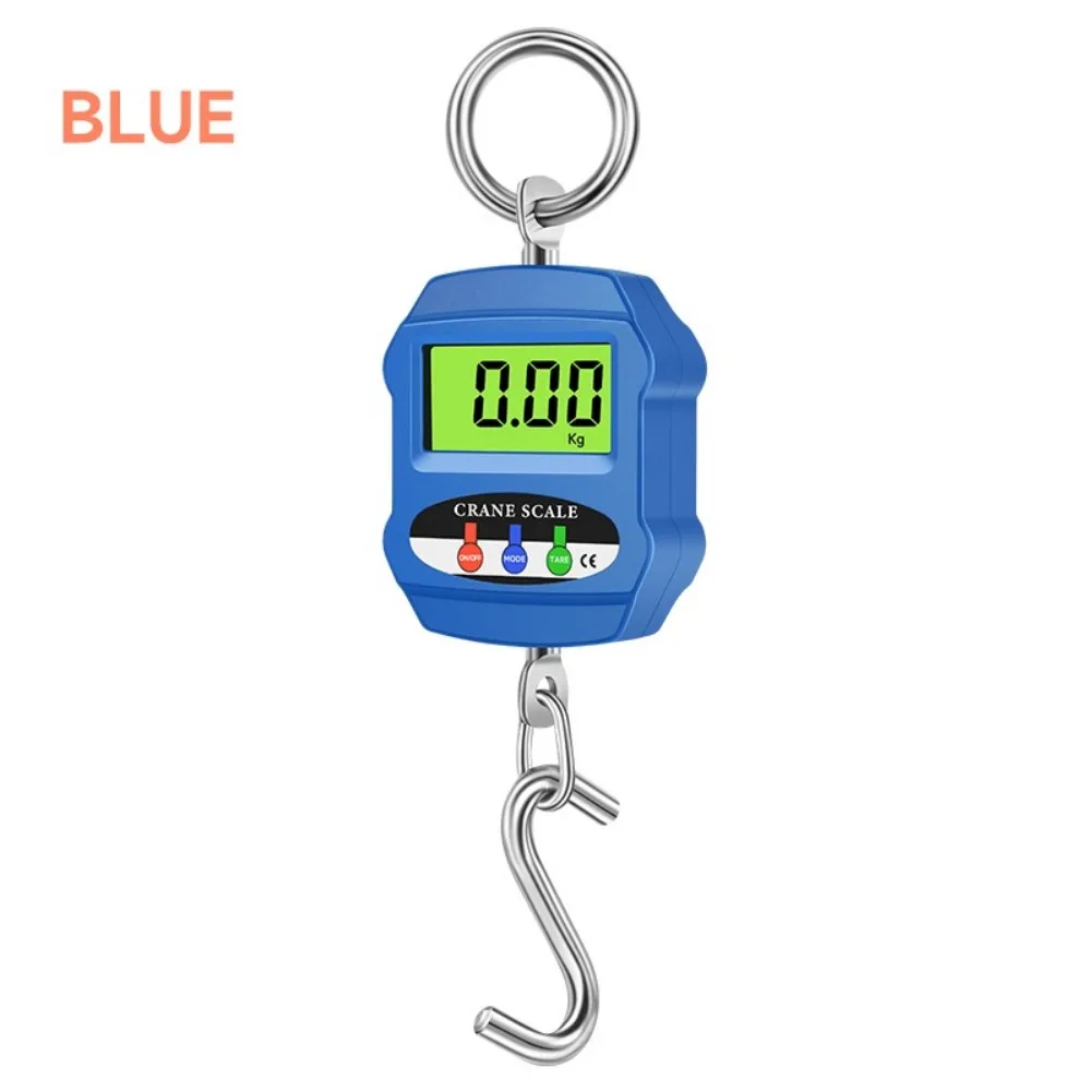 เครื่องชั่งเครนอิเล็กทรอนิกส์ 300 กก. เครื่องชั่งแบบตะขอ เครื่องชั่งเครนอิเล็กทรอนิกส์แบบพกพาสำหรับเครื่องมือวัดทดสอบ อุปกรณ์เสริม