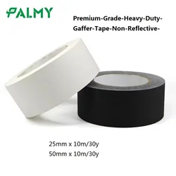 Premium Grade Heavy Duty Gaffer Tape Non-Reflective Multipurpose Water Resistant Floor Tape For Electrical Cord Black Gaff Tape