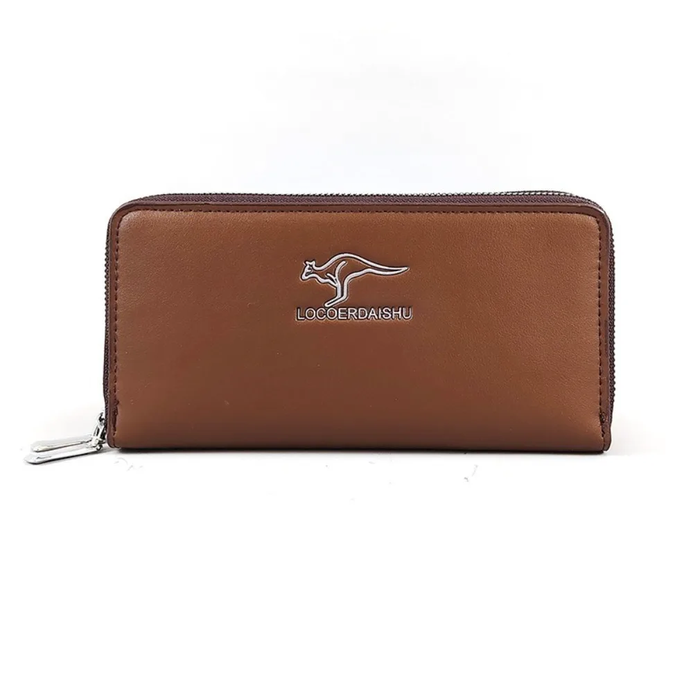 

New Zipper Long Wallet Large Capacity Double Layer Phone Bag Multi Card PU Handbag Gift