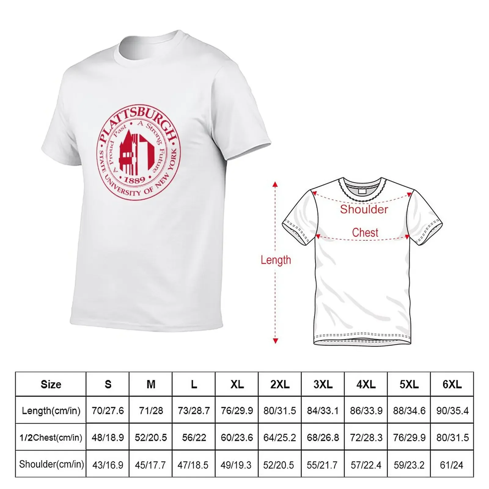 College-of-SUNY-Plattsburgh T-Shirt shirts graphic tees Short sleeve tee men clothings