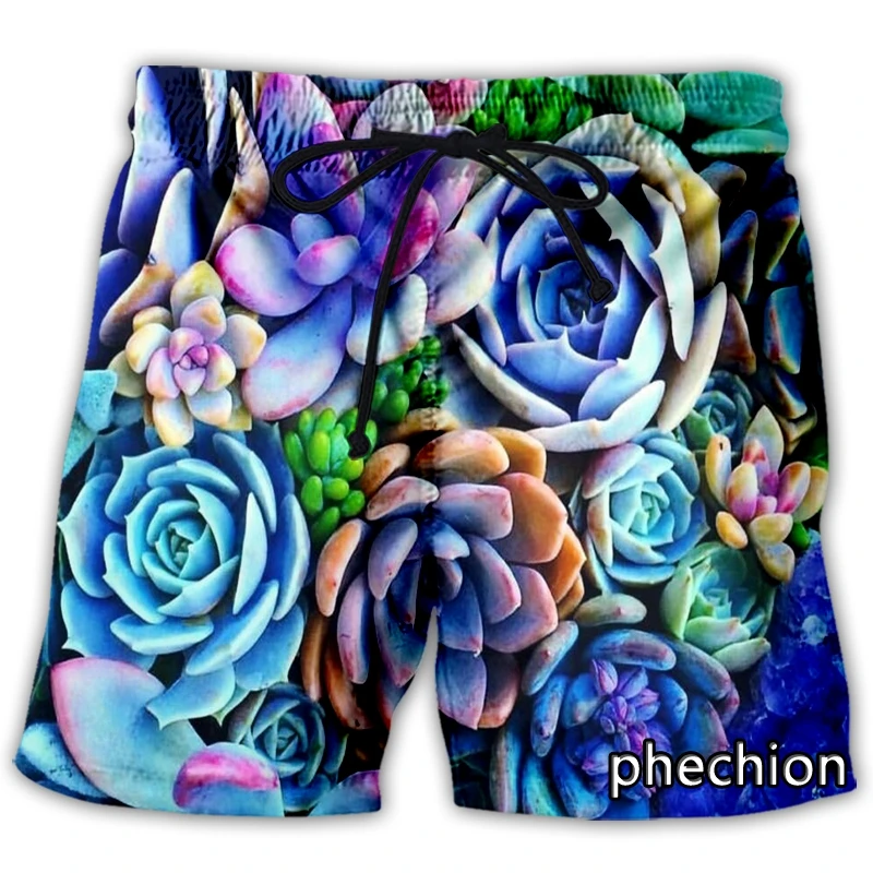 

Новые мужские/женские зеленые кактусовые суккуленты phechion художественный 3D принт повседневные шорты Модная уличная одежда мужские свободные спортивные шорты A259