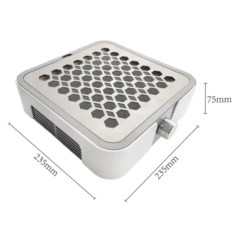 Professional Nail Vacuum Cleaner New Arrival 60W Strong Suction Electric Rechargeable Nail Dust Collector for Nail Salon