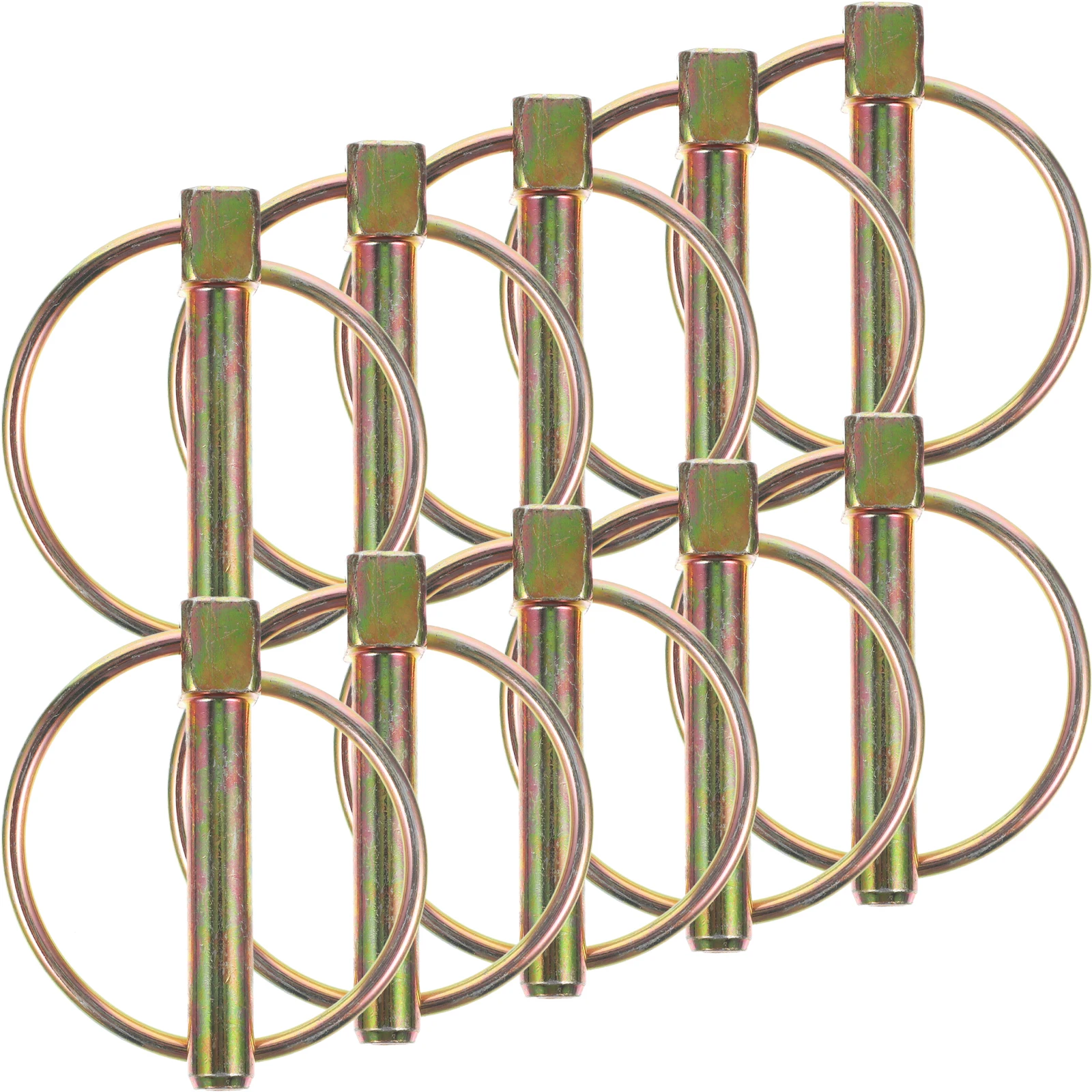 

10pcs Pins 6x45mm Galvanized Heavy Duty Pins for Trucks Trailers Farm Tractors Secure Hitch Fasteners Durable