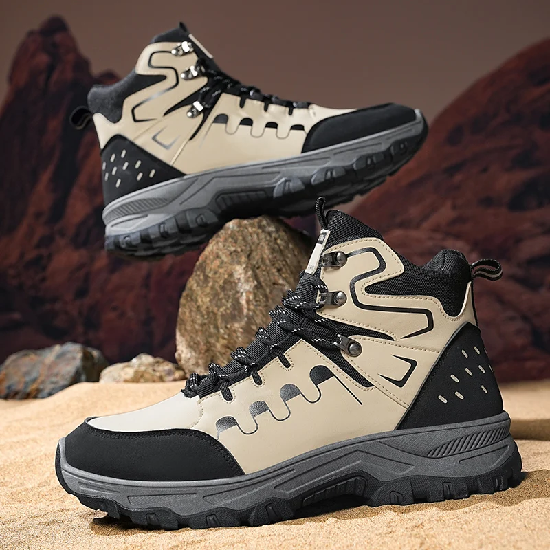 

Hiking boots men's boots autumn and winter non-slip soft-sole comfort outdoor boots fashion casual trendy boots youth work boots