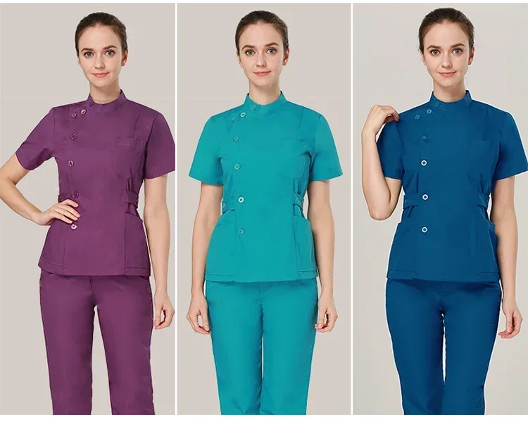 

Customizable LOGO Odontologia Uniforme Feminino Enfermagem Medical Clothing Nurse Scrubs Set Uniform Women Men Workwear New