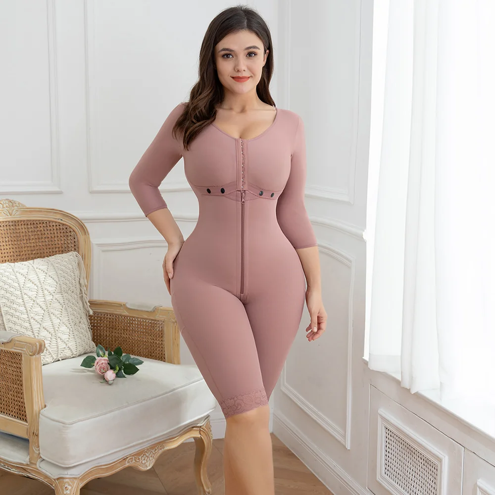 Fajas Colombian Mujer High Compression Girdles Modeling Shapewear Long Pants Full Body Shaper Post Surgery or Loss Weight Wear