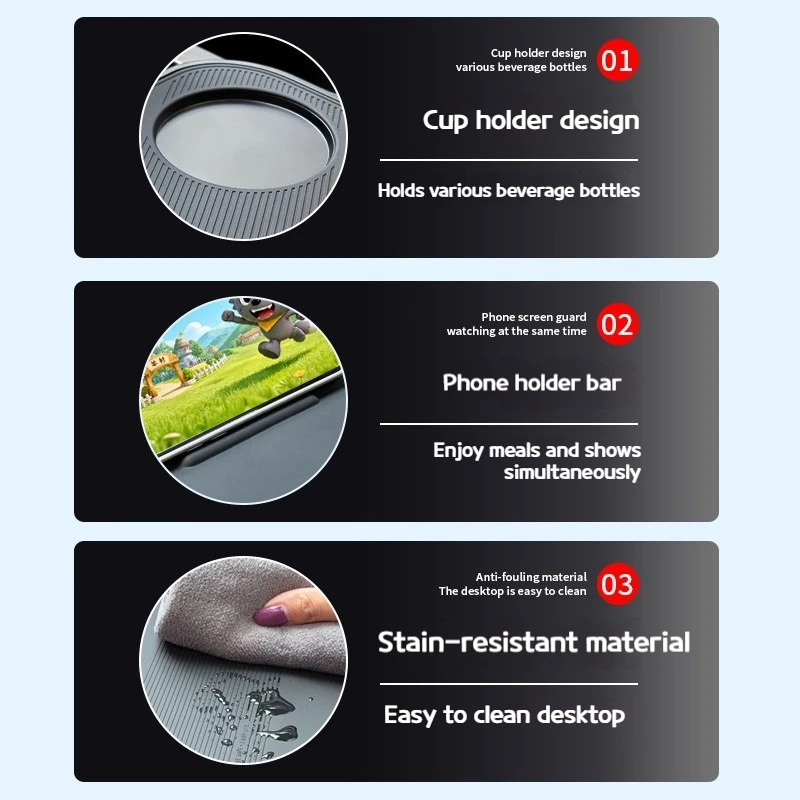For BMW series vehicle-mounted floating multi-functional rotating small table boards vehicle dining tables and driver tray carts 5