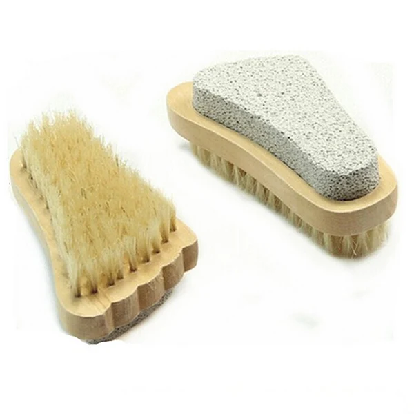 

Bristle Foot Brush 10x5 5x4cm Wood Pumice Exfoliating Massage Wash Soft Nail Cleaner Healthy Skin Non Toxic Environmental Bath