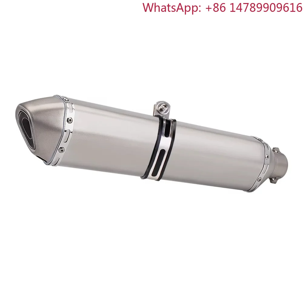 Carbon Fiber Motorcycle Exhaust Muffler, Universal 51mm Inlet Slip-On With DB Killer, Racing Style Pipe For Street And Off-Road