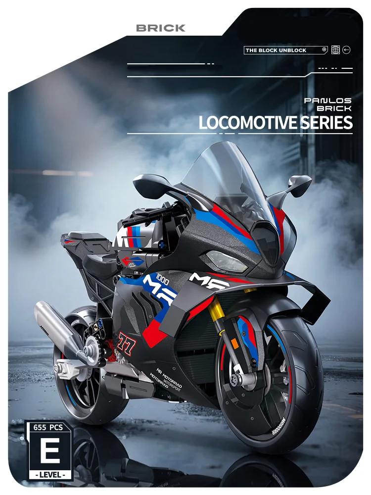 Technische Simulation 1000 RR V4R Rennmotorrad Bausteine Modell Stadt Hightech-Motorrad Spielzeug für Jungen Geschenke