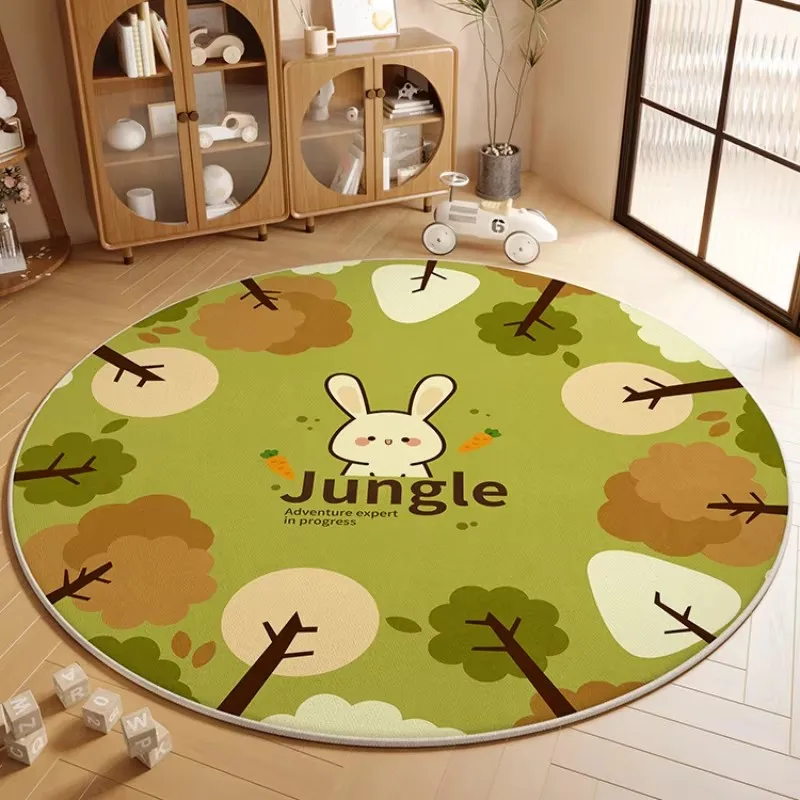Room Living Room Bedroom Bedside Carpet Round Room Maintenance Free Carpets Insulation Cartoon Rug For Bedroom Decoration