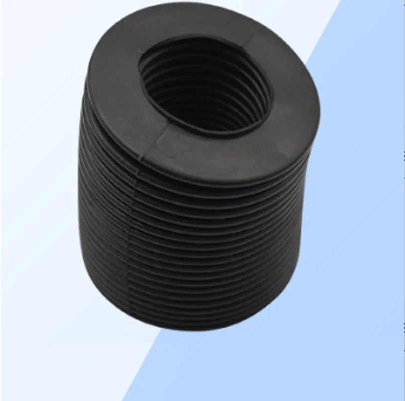 Rubber Corrugated Sleeve Flexible Hose Molded Corrugated Pipe Surface Grinder Accessories Y-axis Wire Telescopic Protective Cove