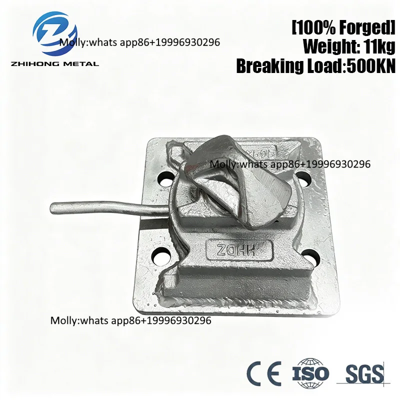 Hinge Locksmith Supplies Hot Dip Galvanized ISO Shipping Container Lashing Equipment Bolt Container Dovetail Twist Lock Zhihong