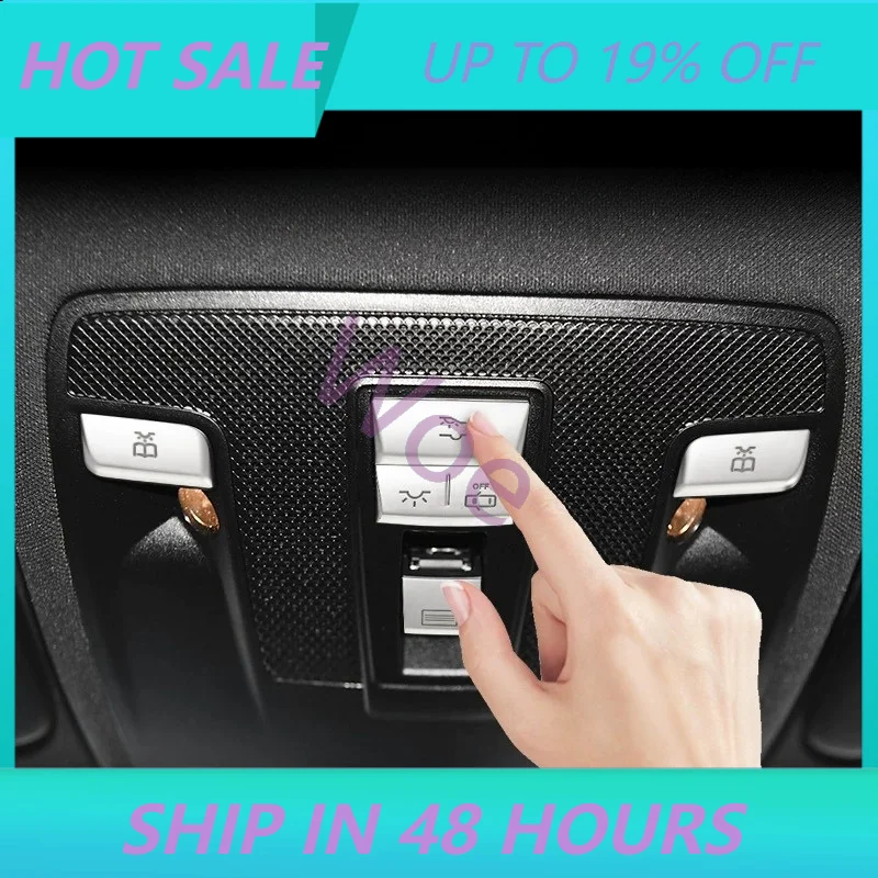 For Mercedes-Benz GLA CLA ML gl gle gls A-class B-class modified interior roof reading light button patch strip