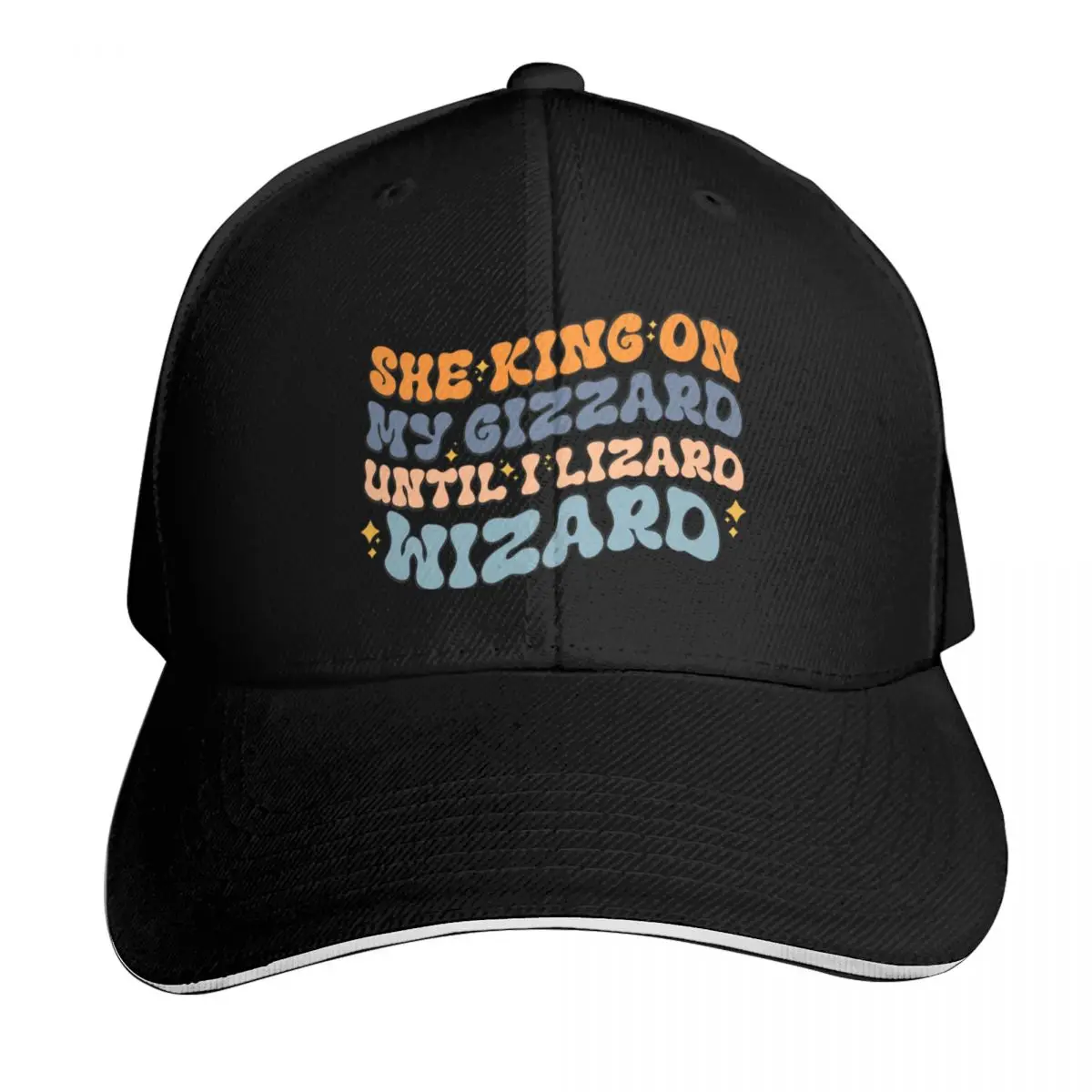 She King On My Gizzard Until I Lizard Wizard Baseball Cap Unisex for Men Women Outdoor Golf Running Hiking Summer Beach Travel