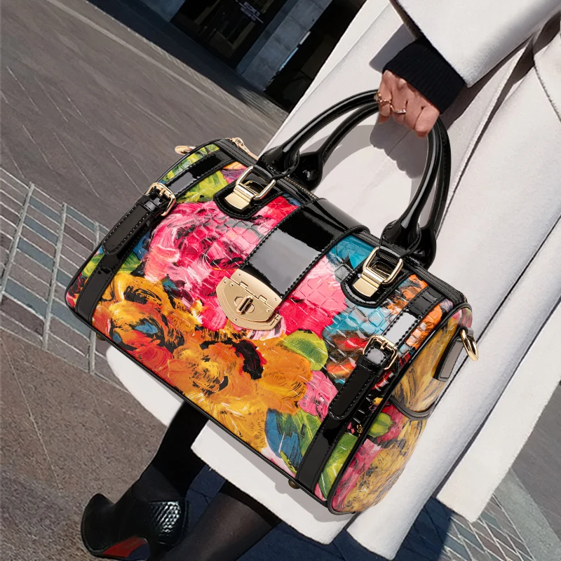 Nouveau style 2026 : Sac à main en cuir véritable pour femme, grande capacité, sac coussin, sac à main en cuir de vachette pleine fleur, grand sac à bandoulière et sac croisé