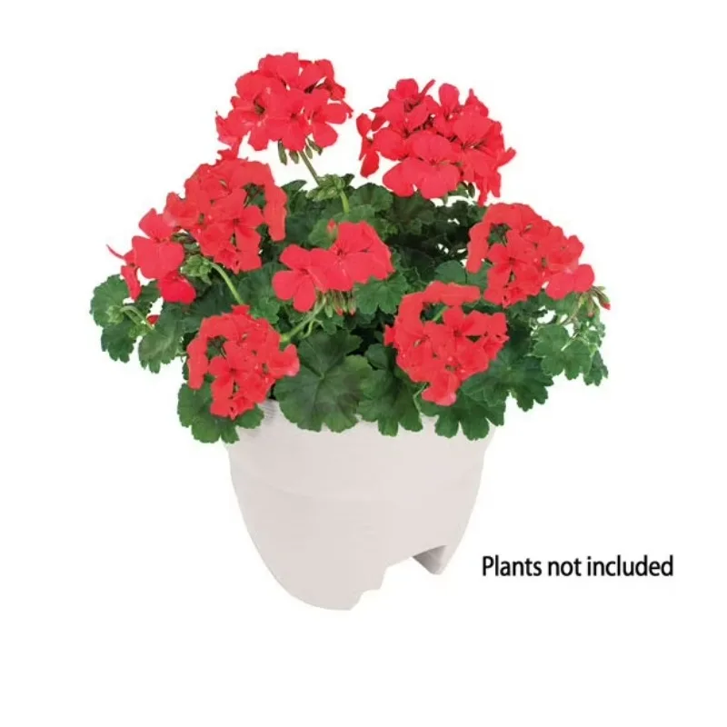 

Post Planter – Both Permanent and Temporary Installation Options – Garden in Tight Spaces – White
