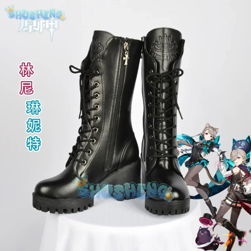 Genshin Impact cos Lyney/Lynette cosplay Anime game character shoes