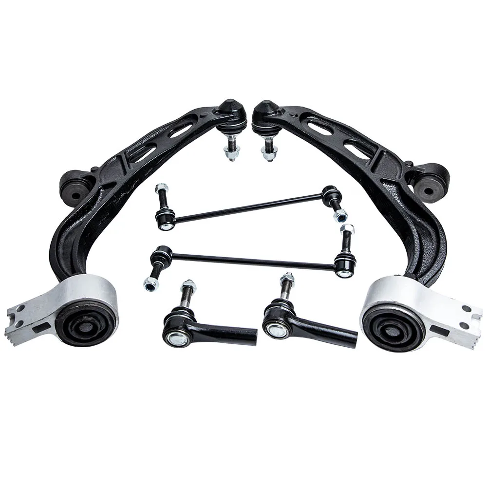 

MaXpeedingrods Front Lower Control Arms Tie Rod End Link For Lincoln MKS MKT For Taurus FLEX 2010-2012 2 Year New