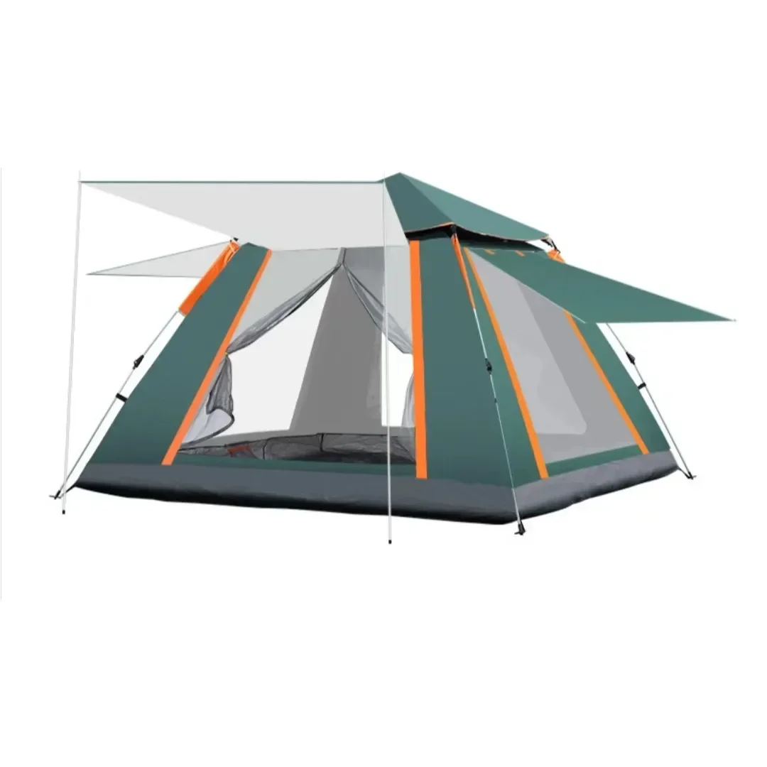 자동 야외 텐트, 침실 1개와 거실 1개, 단층 차양, 비닐 자외선 차단제