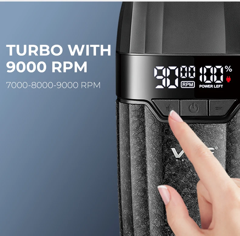 VGR Haarschneider Verbessert Professionelle Haarschneidemaschine Bester Kabelloser Haarschneider Bestseller Elektrische Haarschneidemaschine Schnäppchen 9000 U/min Einstellbar Haarschneider für Männer V-640 s3 – Detail 7