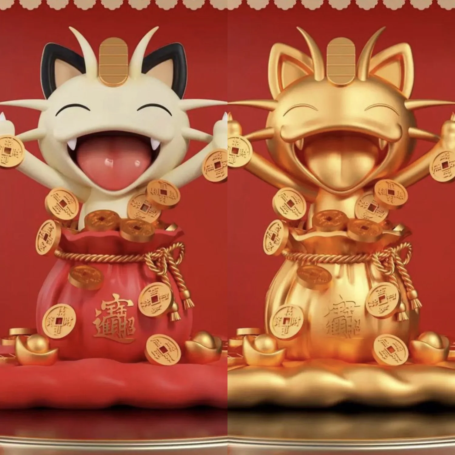 

Аниме-фигурка Покемон Мяут: милый кот-талисман, ПВХ-игрушка, украшение для комнаты, коллекция GK, рождественский подарок