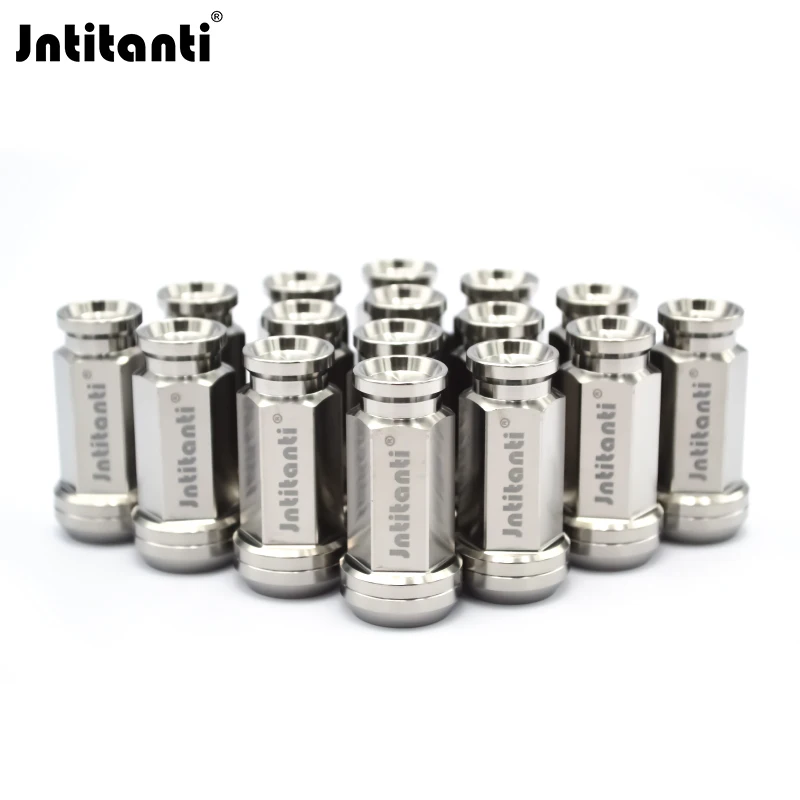 

Титановая гайка Jntitanti, 20 шт., M14*1,5*45, плавающая шайба, гоночный конус, сиденье Gr.5, титановая гайка с наконечником для Tesla VW AUDI LeadingIdeal