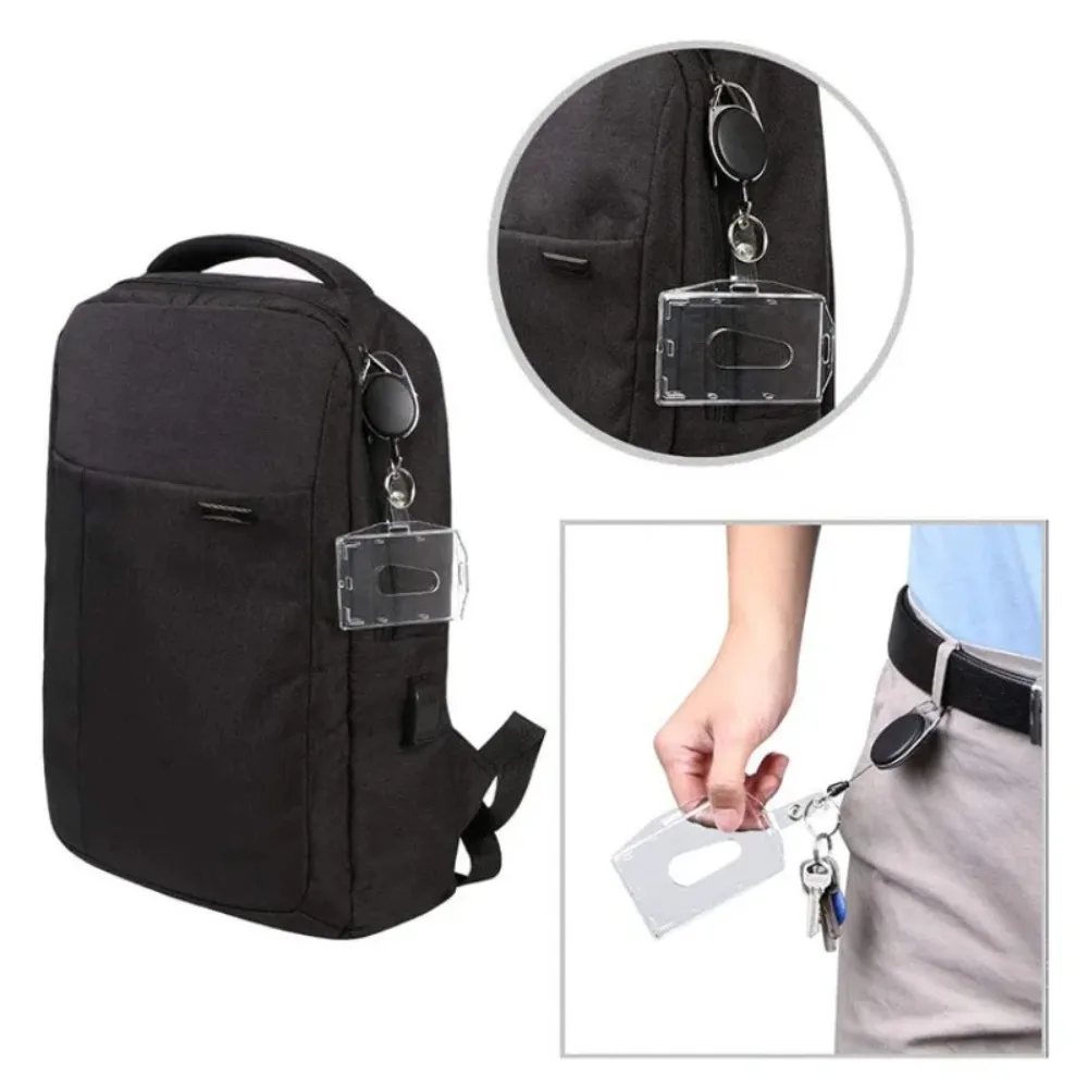 Retractable Transparent Badge ID Lanyard Name Card Holder Business Work Card Name Tags Nursing Doctor Holders Travel Accessories