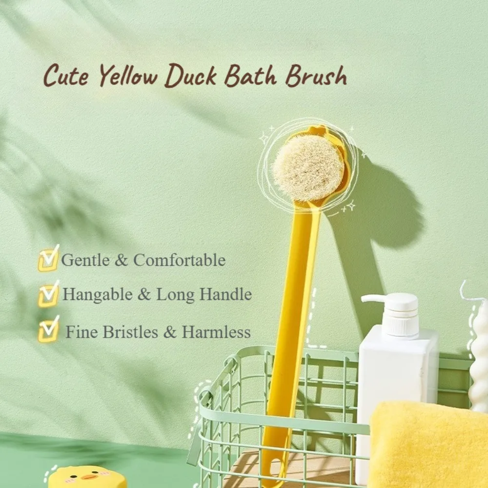 

1pc Soft Back Scrubber Brush Bath Shower Body Scrubbing Brush with Handle Exfoliating Scrub Body Care Massager Bath Supplies HOT