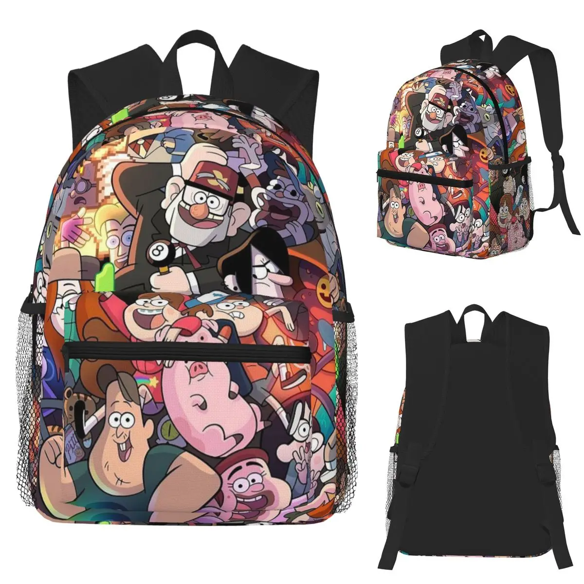 

Gravitys Falls Student Backpack School Bag Hiking Travel Daypack for Boys Girls Fashion Bookbag Shoulder Bags